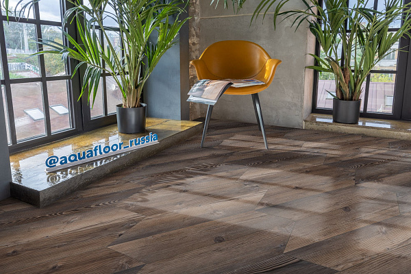 LVT ламинат AquaFloor Parquet Glue Chevron AF2557PGCh