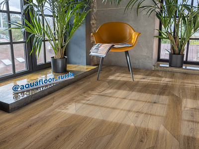 LVT ламинат AquaFloor Parquet Glue Chevron AF2556PGCh